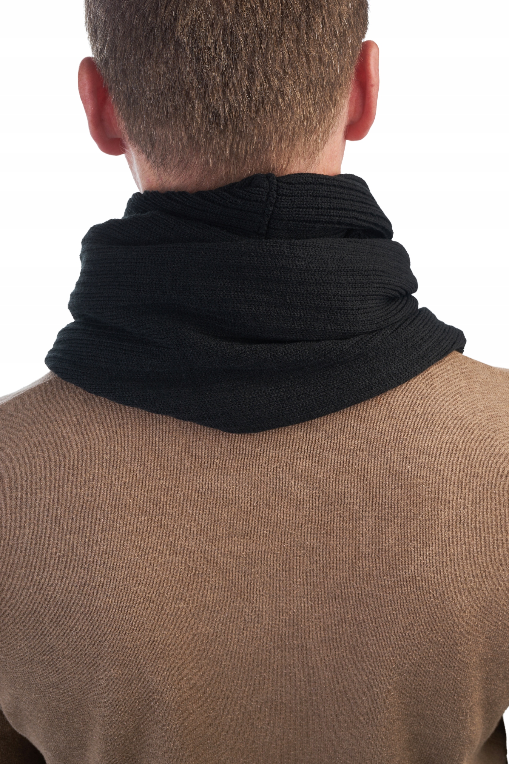 KOMPLET ZIMOWY CZAPKA U3 + KOMIN T2 - CZARNY