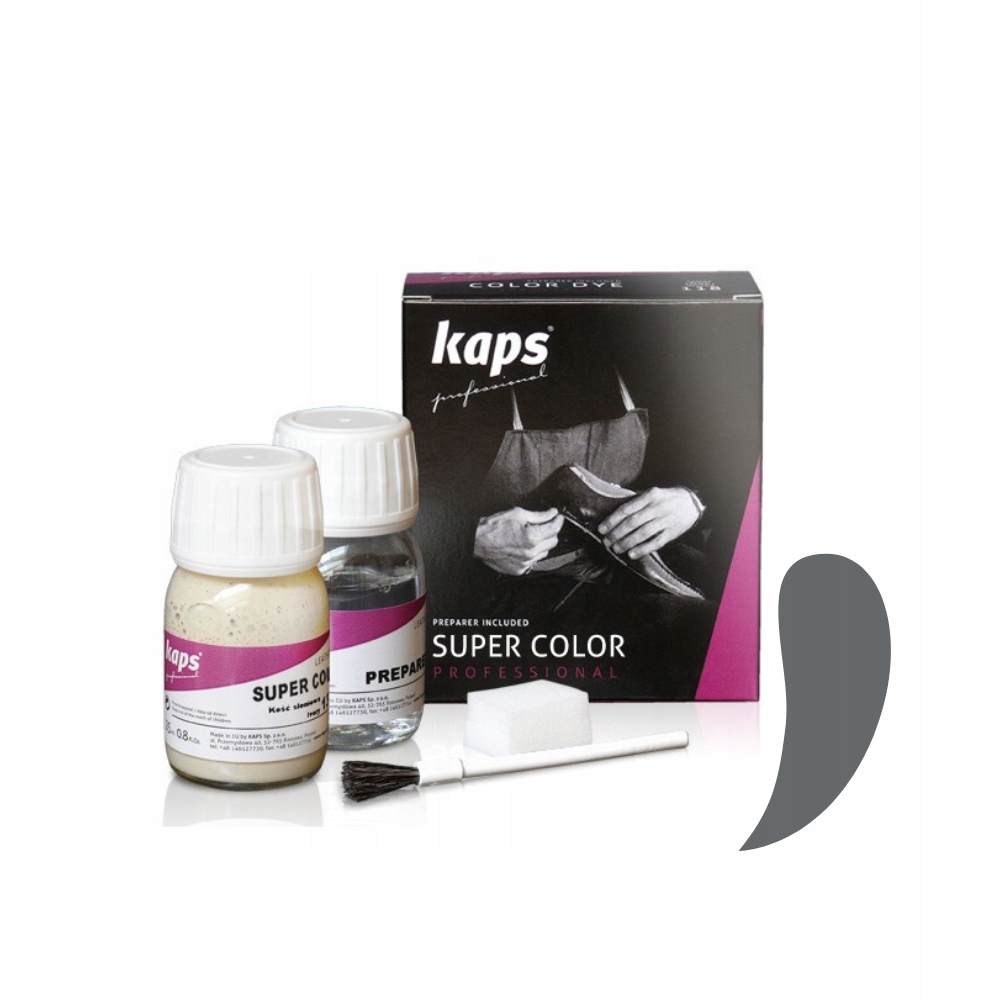 SUPER COLOR 25 ML+ PREPARER 25 ML JASNOSZARY - KAPS PROFESSIONAL