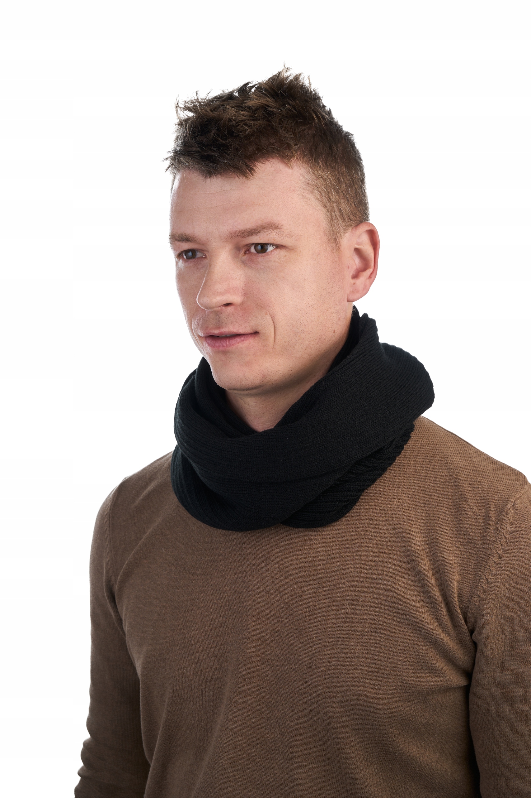 KOMPLET ZIMOWY CZAPKA U3 + KOMIN T2 - CZARNY