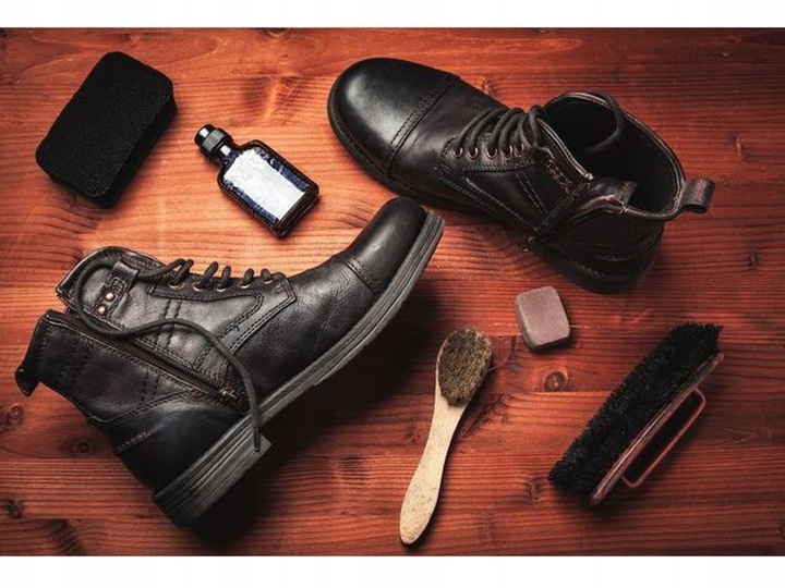 Zestaw do Czyszczenia Butów ze Skóry Mleczko Tłuszcz Impregnat Tłuszcze 210