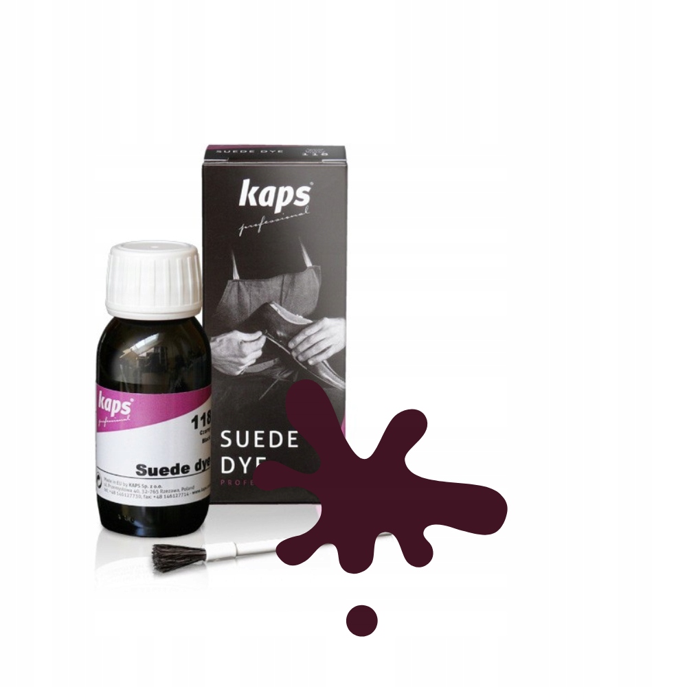 SUEDE DYE 50 ML BORDOWY - KAPS PROFESSIONAL