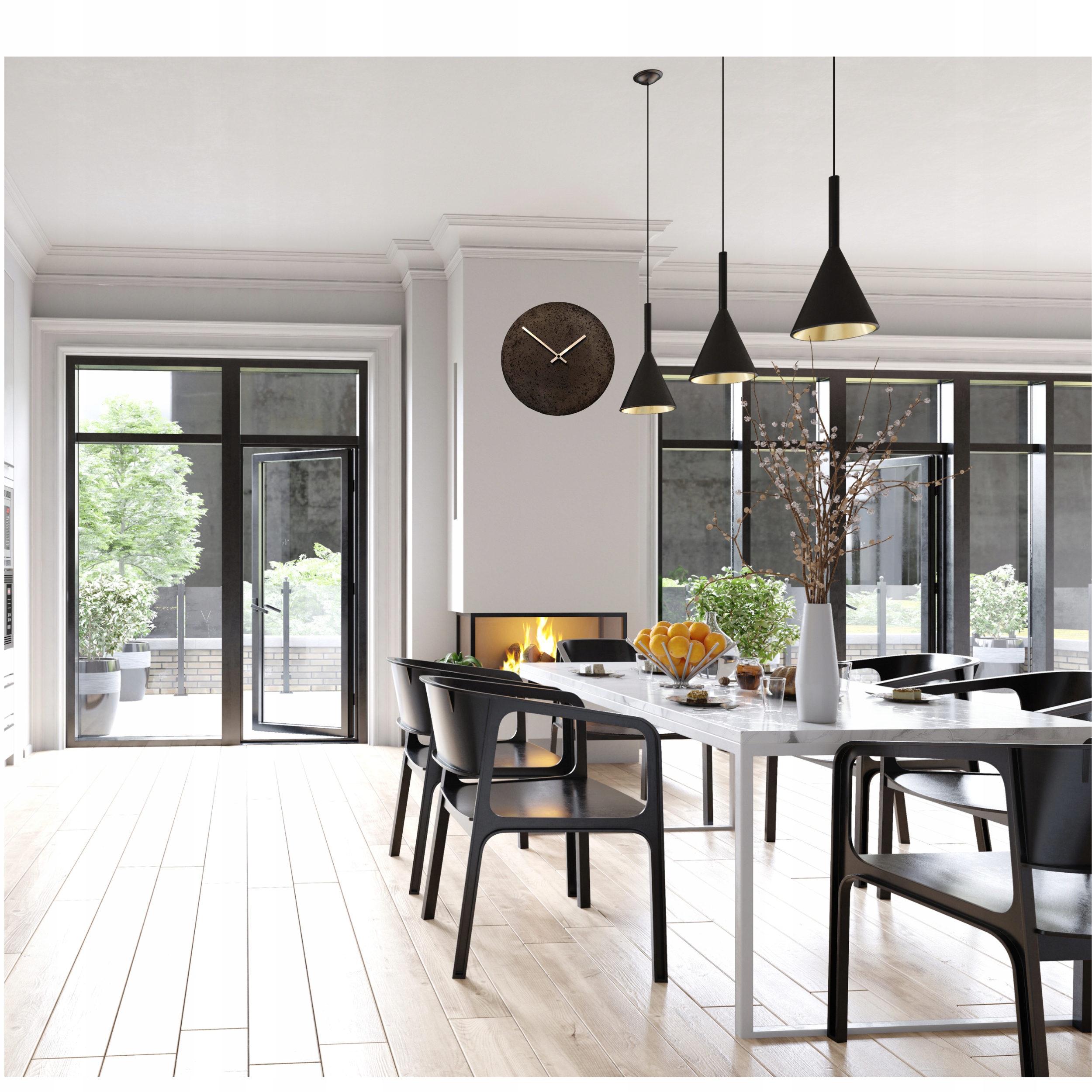 MECHANIZM ZEGAROWY CZARNY