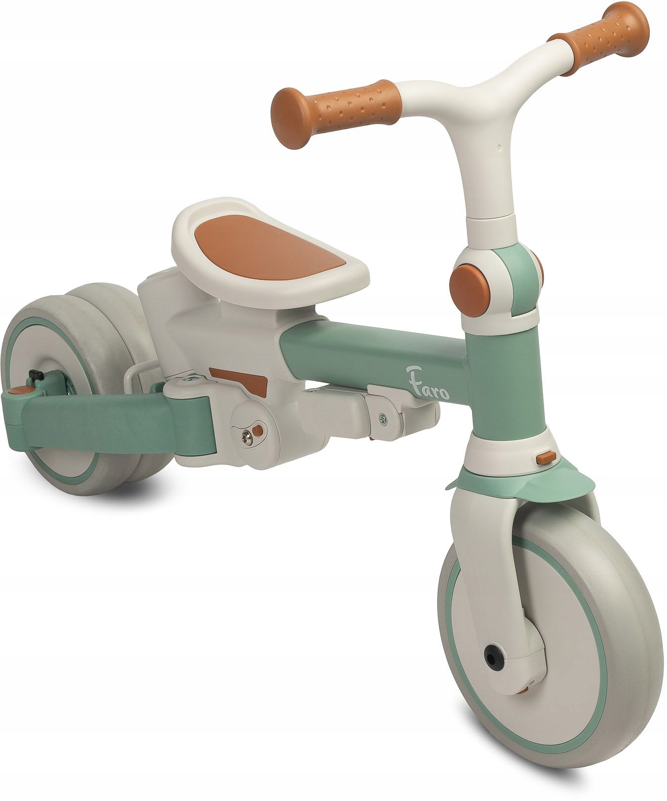 ROWEREK TRÓJKOŁOWY BIEGOWY 2W1 PROWADNIK BUDKA ROŚNIE TOYZ FARO KOMPAKTOWY