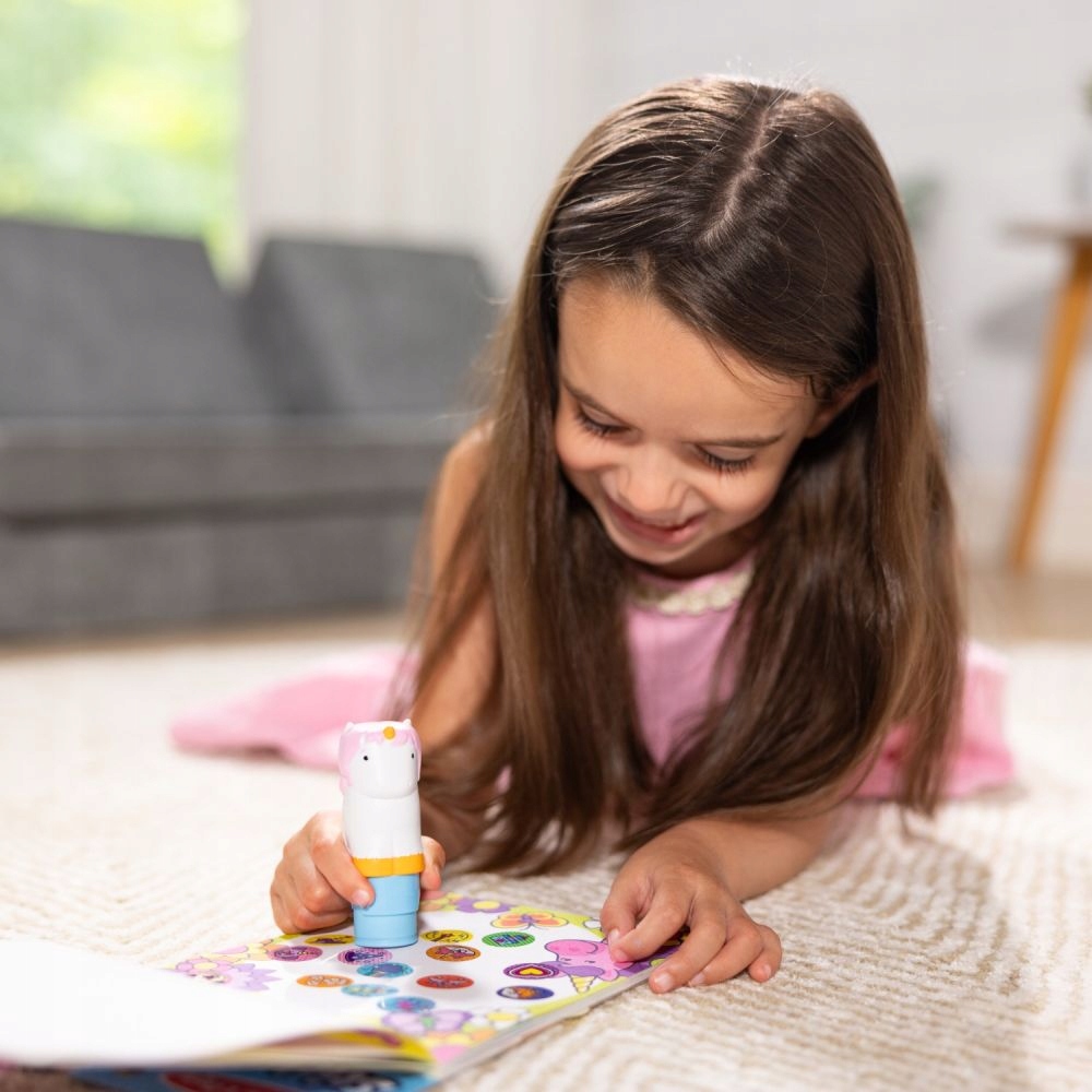 Sticker WOW Stempelki naklejkami jednorożec zestaw 300szt naklejek książka