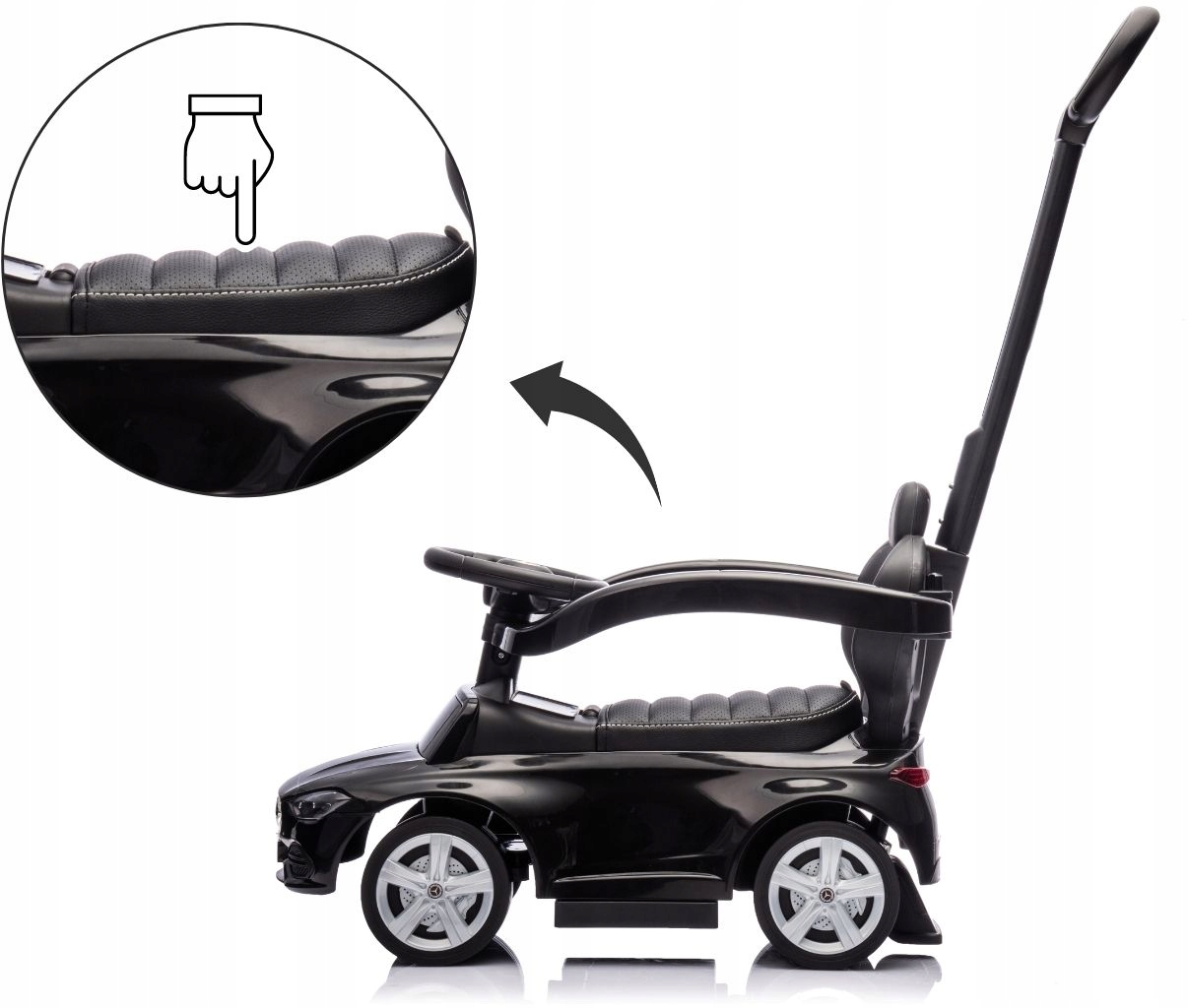 Jeździk Milly Mally Pojazd MERCEDES C-CLASS DELUXE SIEDZISKO EKOSKÓRA