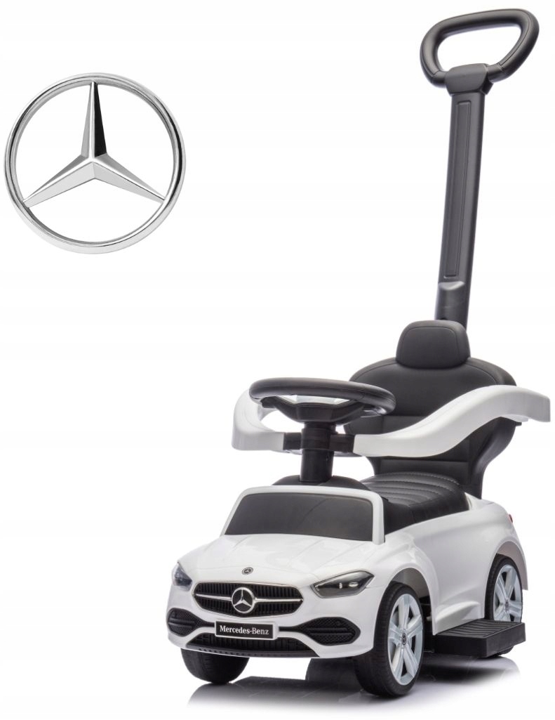 Jeździk Milly Mally Pojazd MERCEDES C-CLASS RĄCZKA PCHACZ MULTIMEDIALNY