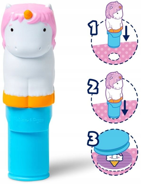 Sticker WOW Stempelki naklejkami jednorożec zestaw 300szt naklejek książka