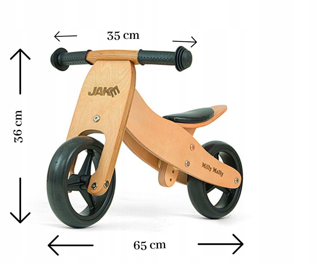 ROWEREK BIEGOWY TRÓJKOŁOWY MILLY MALLY JAKE 2w1