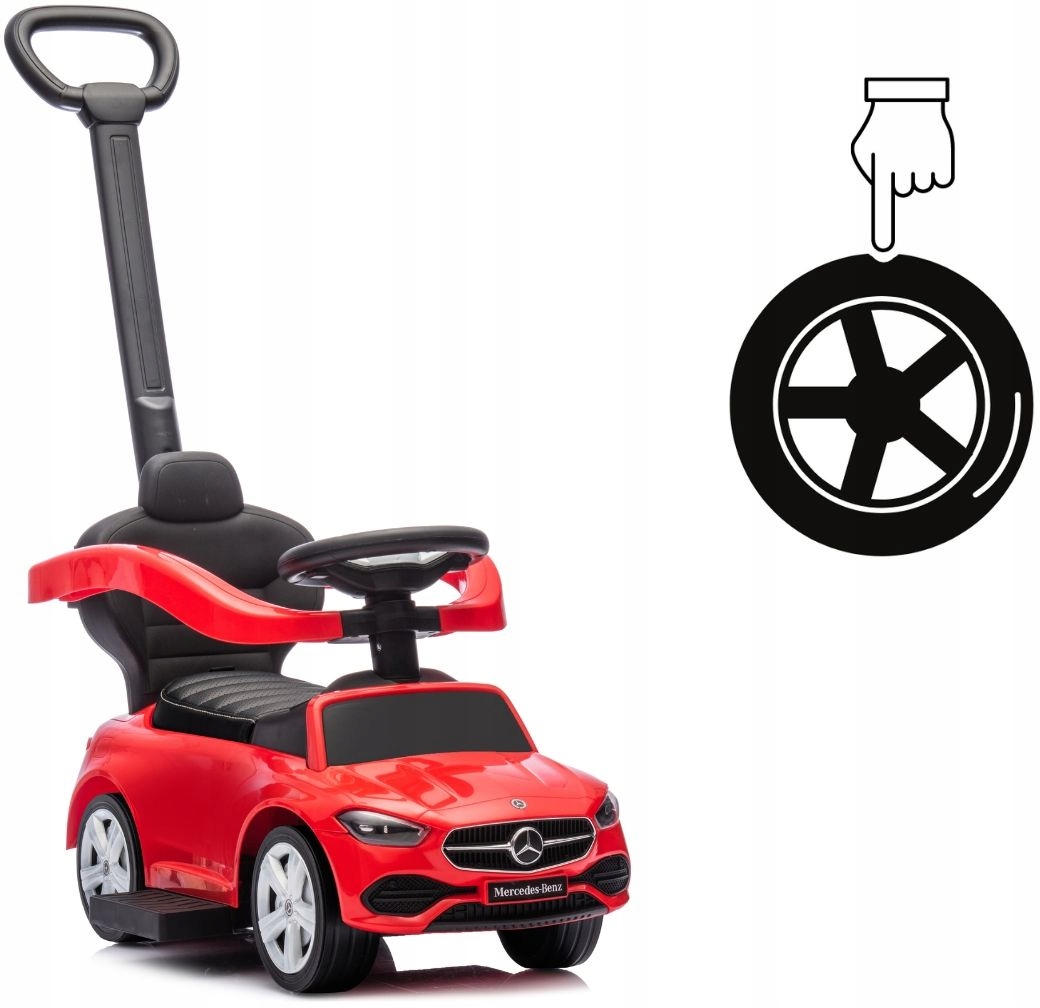 Jeździk Milly Mally Pojazd MERCEDES C-CLASS DELUXE SIEDZISKO EKOSKÓRA