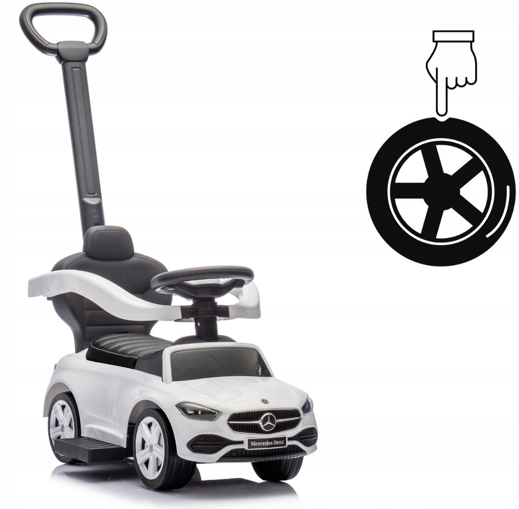 Jeździk Milly Mally Pojazd MERCEDES C-CLASS DELUXE SIEDZISKO EKOSKÓRA