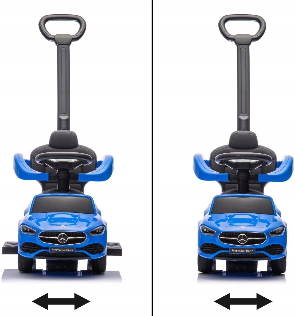 Jeździk Milly Mally Pojazd MERCEDES C-CLASS RĄCZKA PCHACZ MULTIMEDIALNY