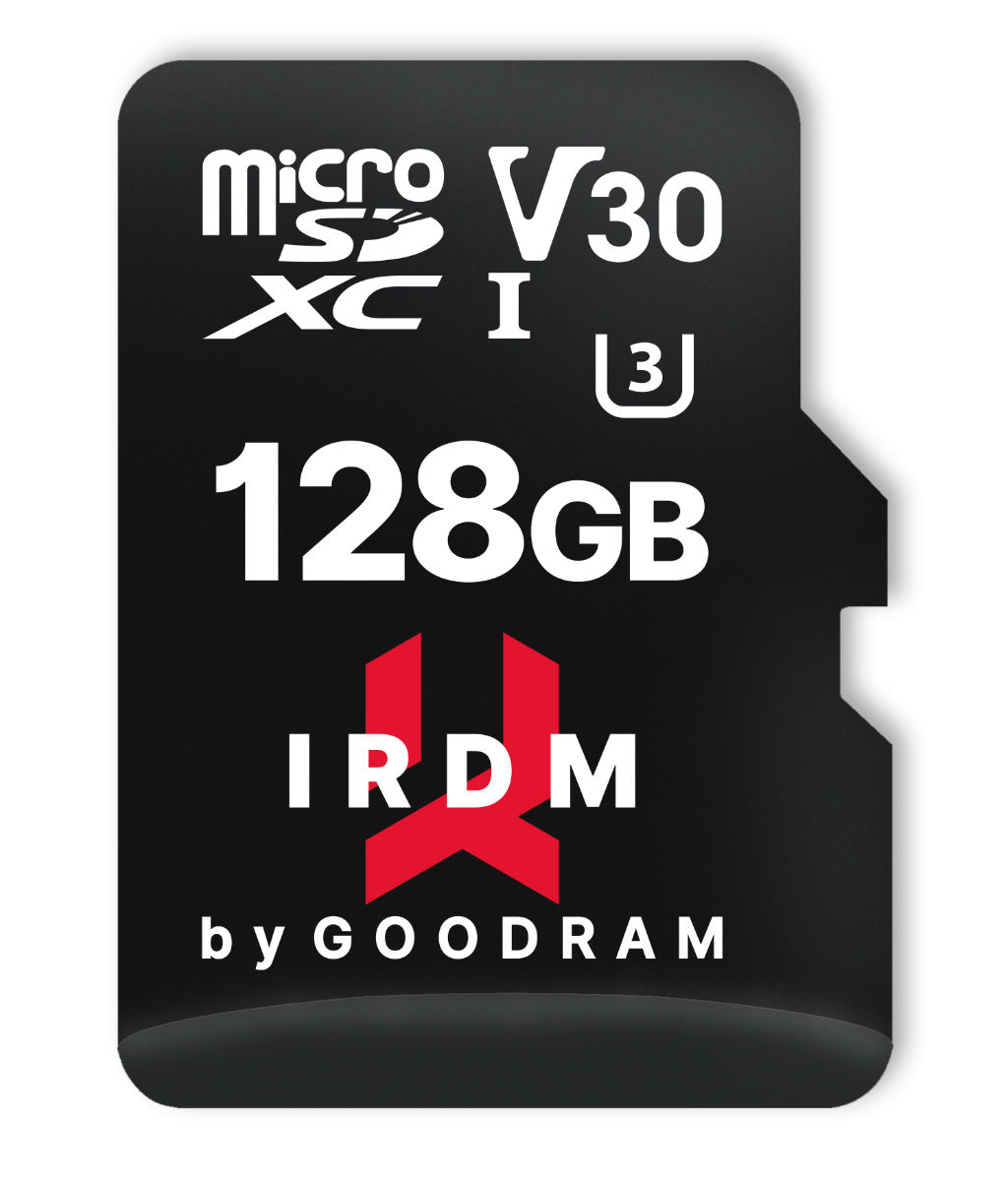 IRDM Karta pamięci 4K 128GB microSD + ADAPTER DO SD