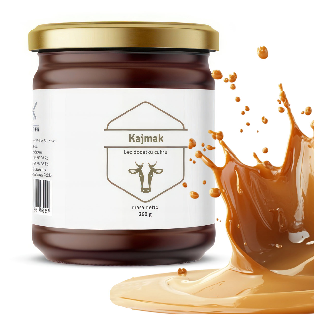 Kajmak bez cukru z erytrytolem Polder