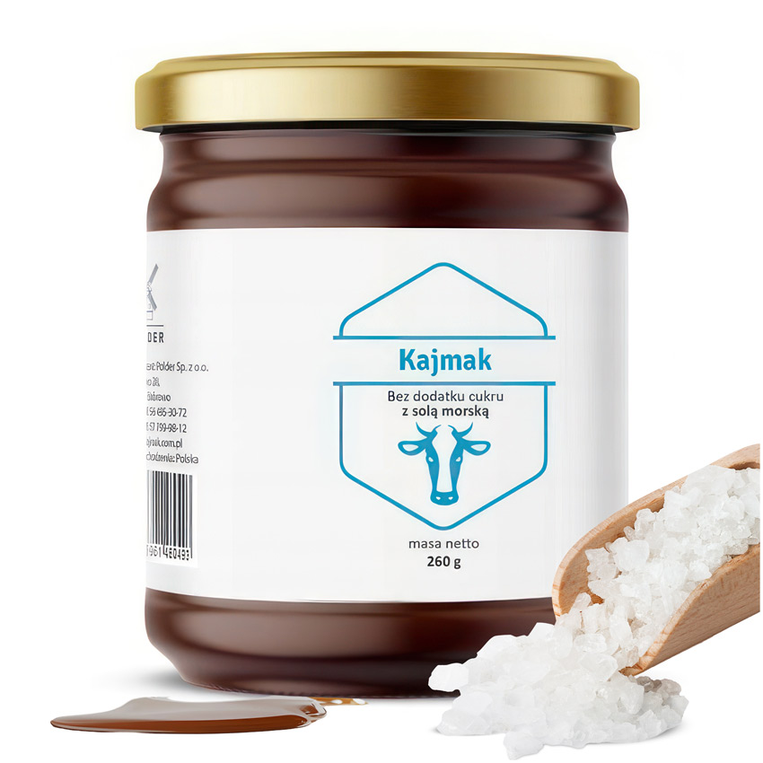 Kajmak bez cukru z solą morską