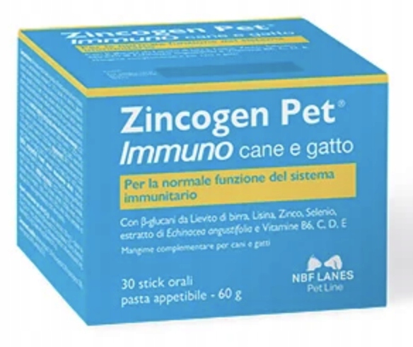 Zincogen Pet Immuno Cane e gatto 30 saszetek NBF Lanes