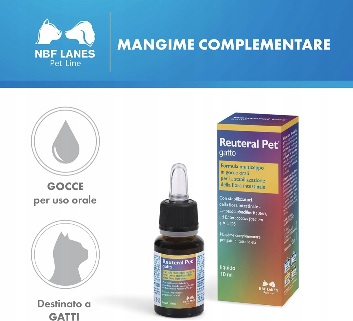 Reuteral Pet gatto NBF Lanes