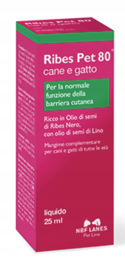 RIBES PET 80 CANE E GATTO choroby skóry 25ml z zakraplaczem NBF Lanes