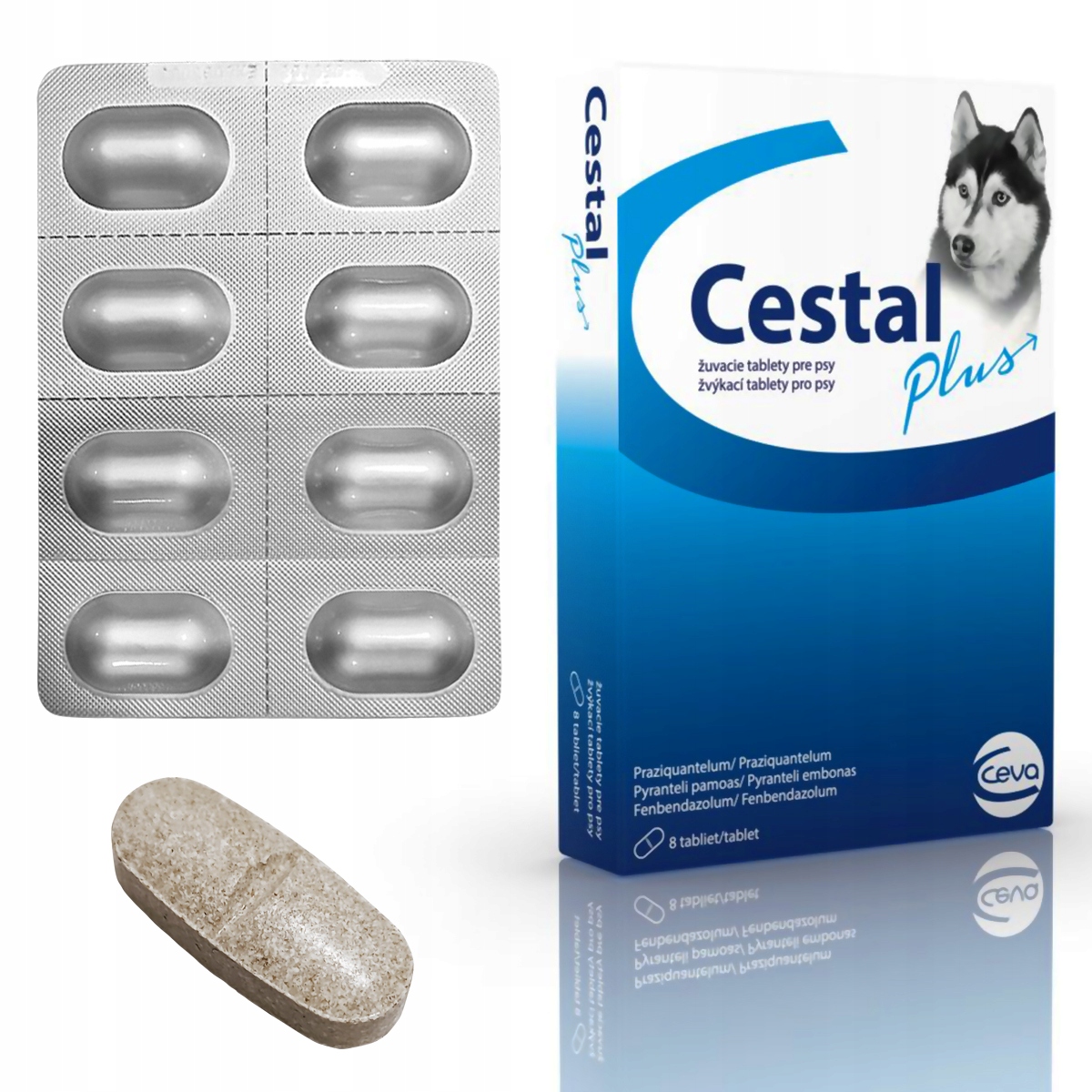 CESTAL Plus DOG 8 tabletek do odrobaczania PSÓW