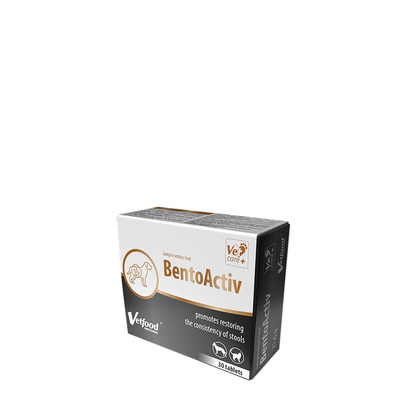 VetFood BentoActiv 30 tab Biegunka i Niestrawność