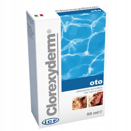 CLOREXYDERM OTO 50ml - preparat do uszu dla psa i kota