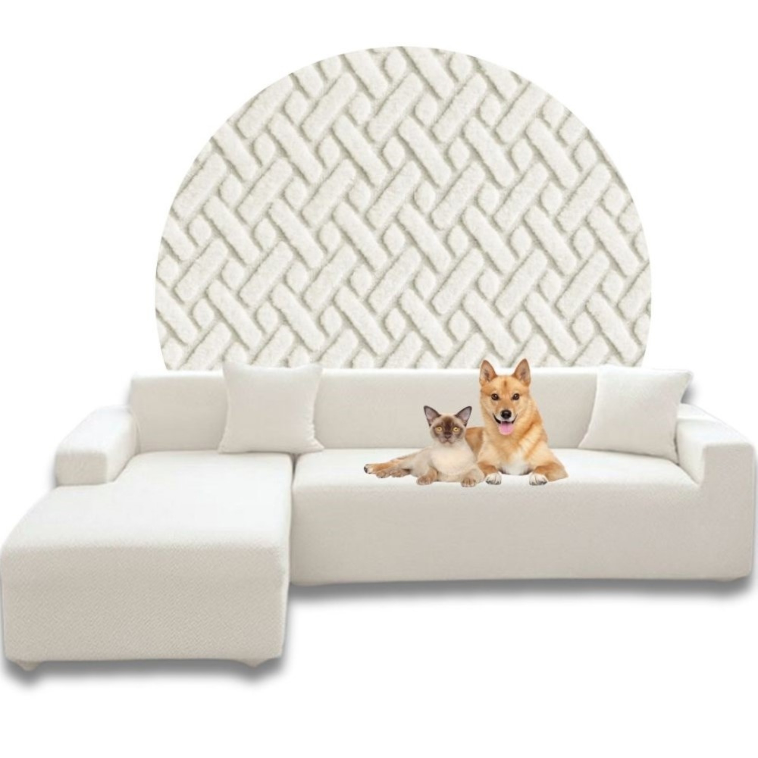 POKROWIEC NA NAROŻNIK KANAPĘ SOFĘ ŻAKARD JODEŁKA