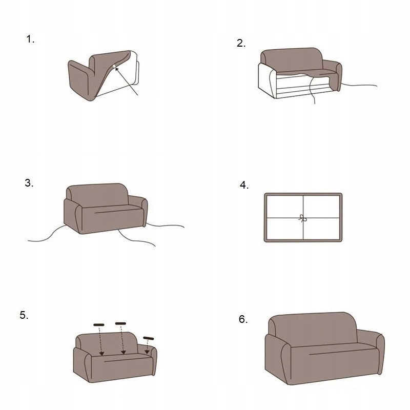 POKROWIEC NA SOFĘ KANAPĘ ELASTYCZNY WZORY 2OS