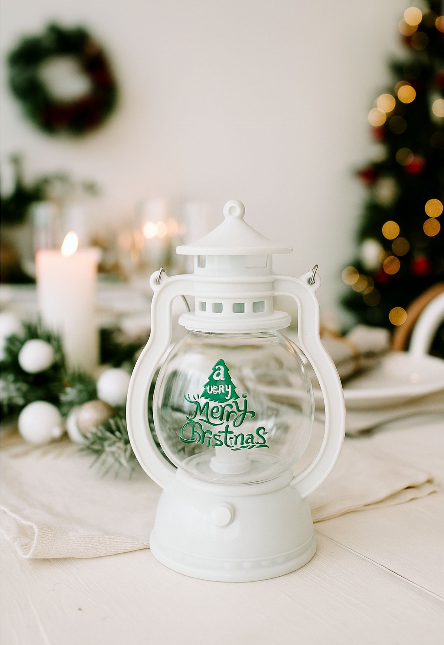 LAMPION LED 12,6 CM MERRY CHRISTMAS OZDOBA