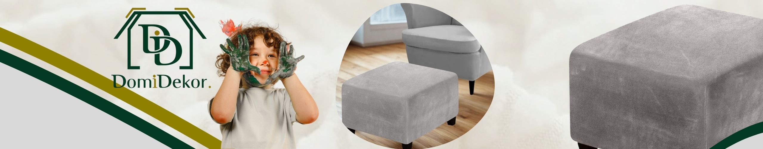 POKROWIEC NA PODNÓŻEK PUF ELASTYCZNY WELUR PREMIUM AKSAMIT JASNY SZARY.