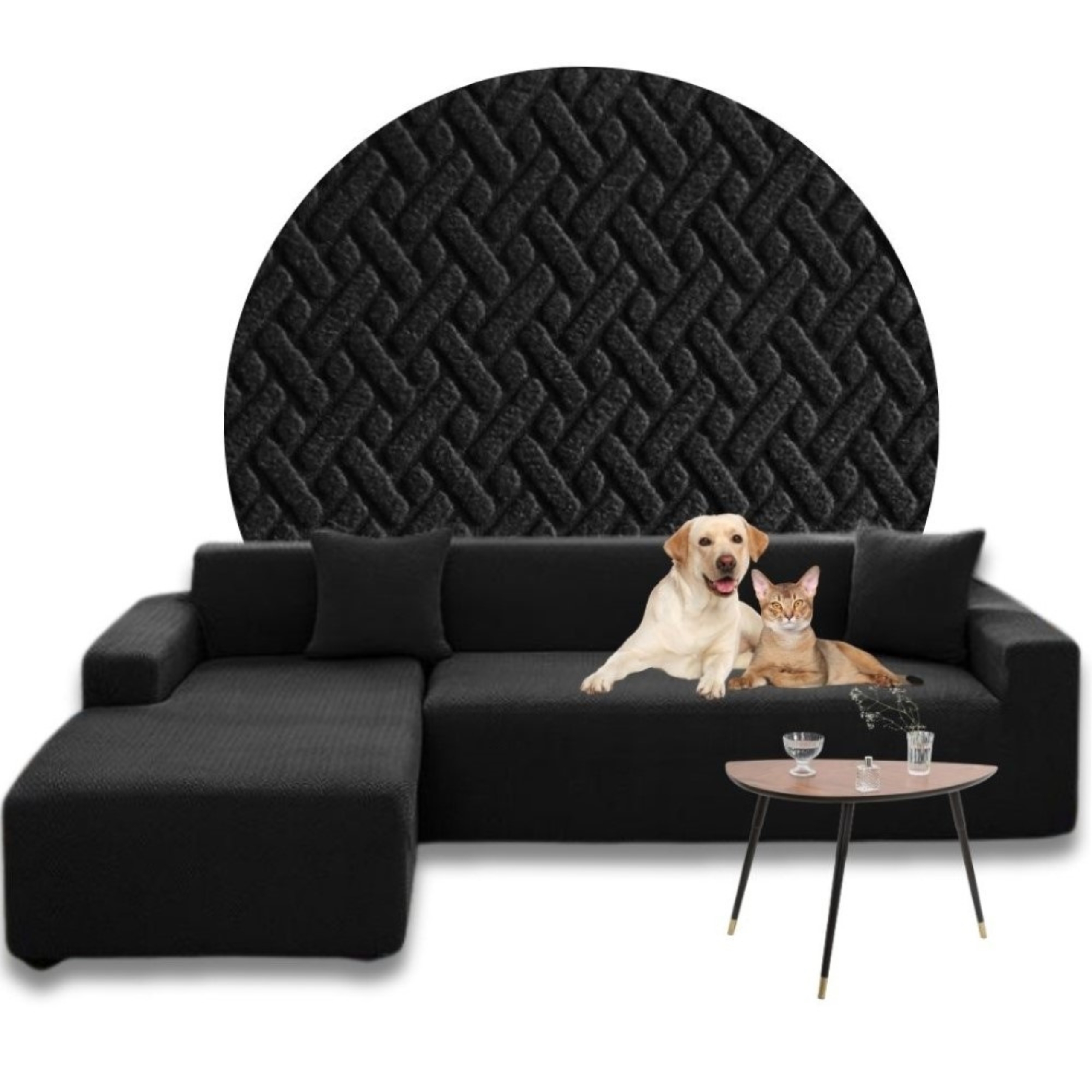 POKROWIEC NA NAROŻNIK KANAPĘ SOFĘ ŻAKARD JODEŁKA