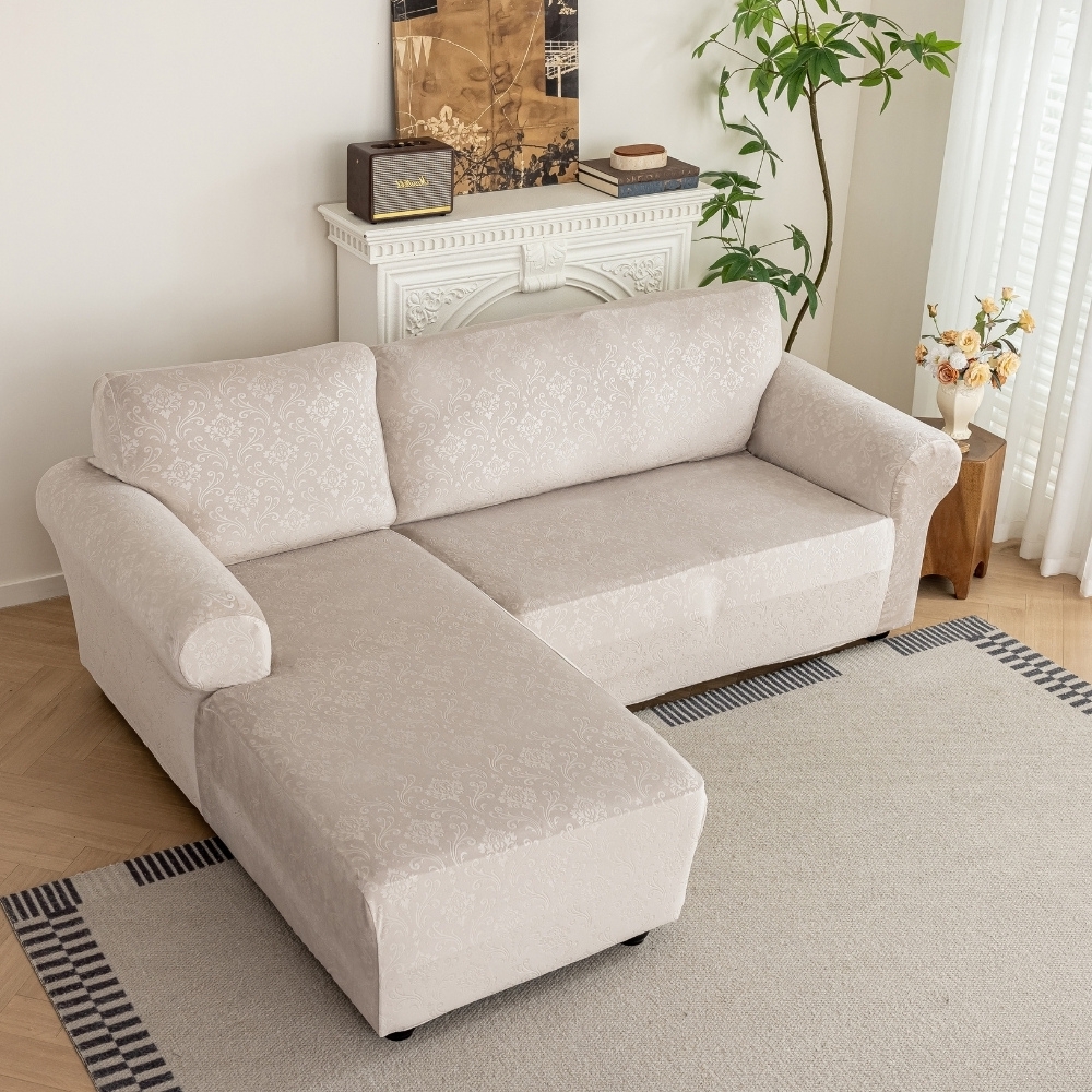 POKROWIEC NA NAROŻNIK KANAPĘ SOFĘ WELUR OEKO TEX ORNAMENT PREMIUM LEWY 3+2