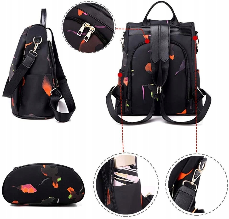 TOREBKA TORBA PLECAK DAMSKI PLECACZEK 2W1