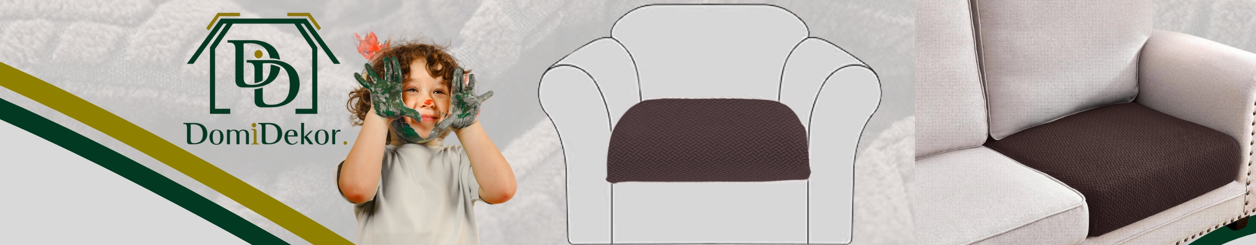 POKROWIEC NA SOFĘ SIEDZISKO OPARCIE JODEŁKA BRĄZ