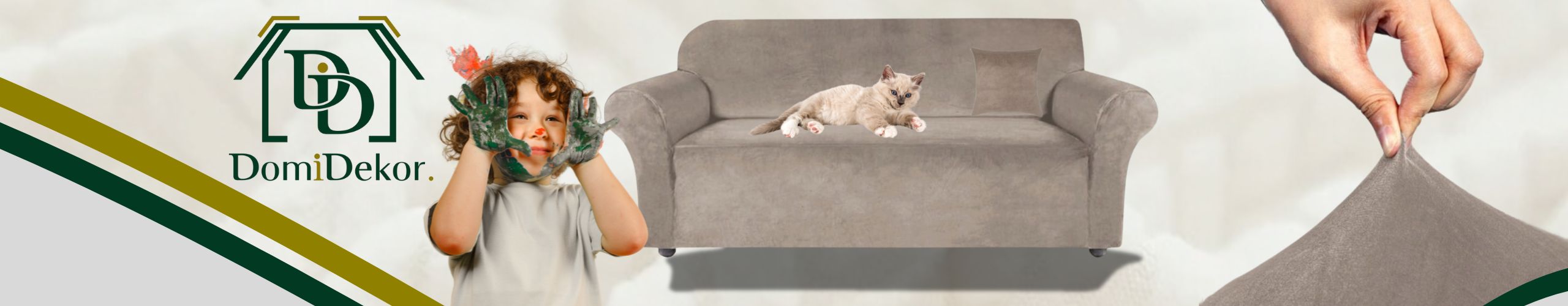 POKROWIEC NA KANAPĘ SOFĘ NAROŻNIK ELASTYCZNY WELUR AKSAMIT 190-230 BEŻOWY