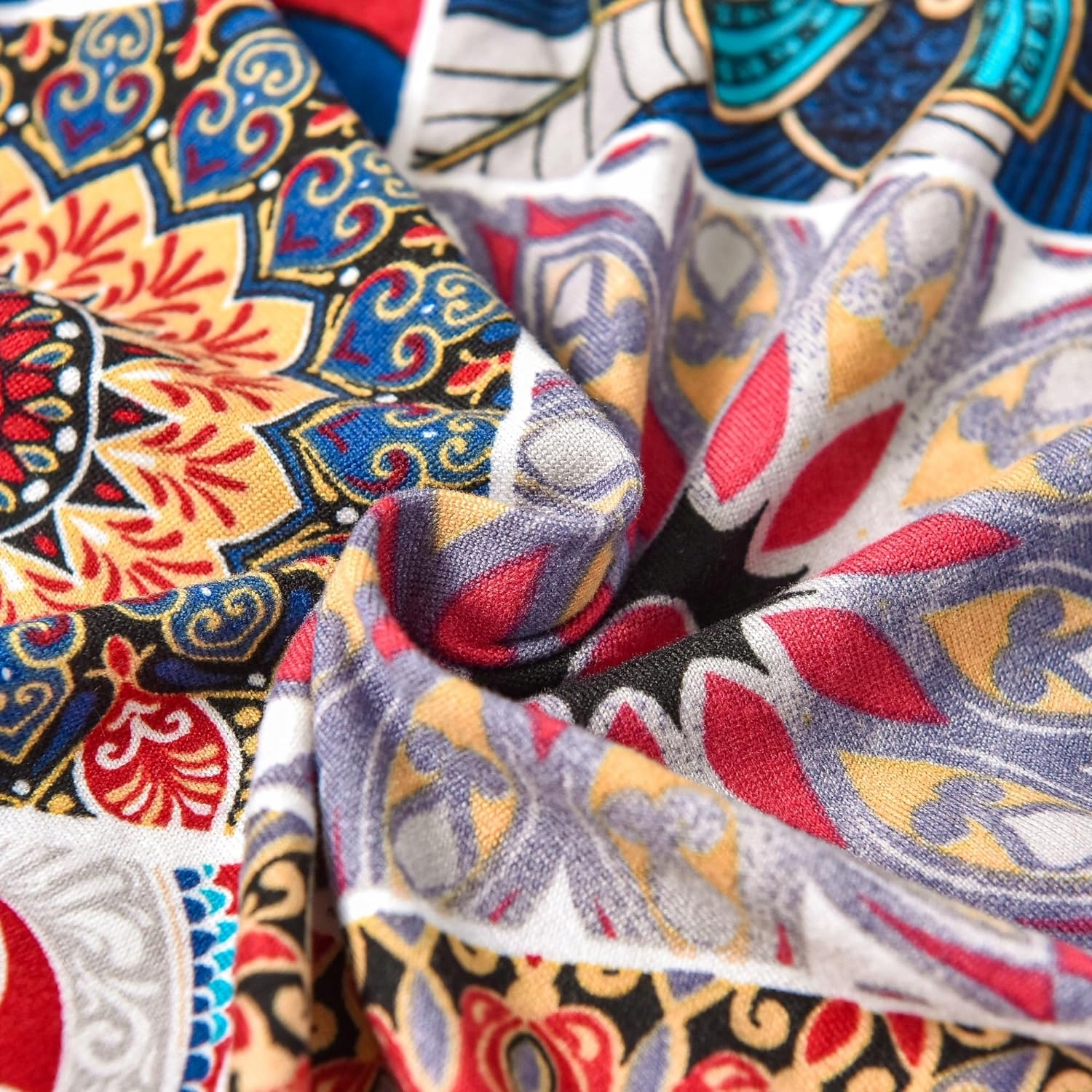 POKROWIEC NA PODNÓŻEK PUF ELASTYCZNY WZÓR RETRO