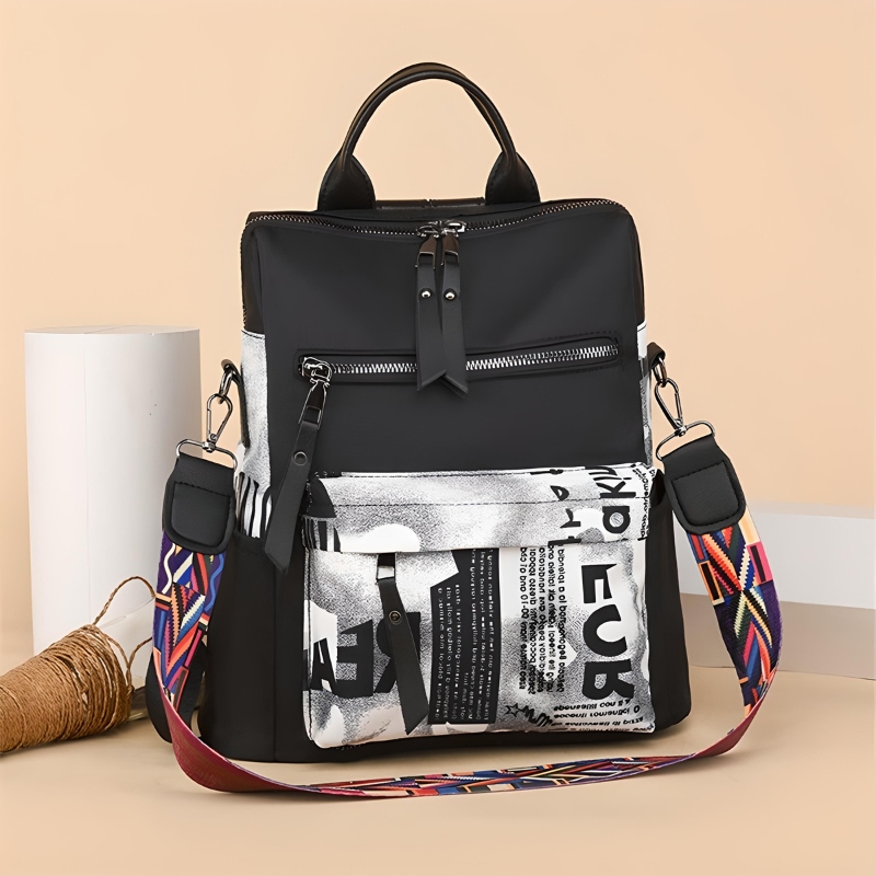 PLECAK DAMSKI MIEJSKI TOREBKA PLECACZEK CZARNY 2W1