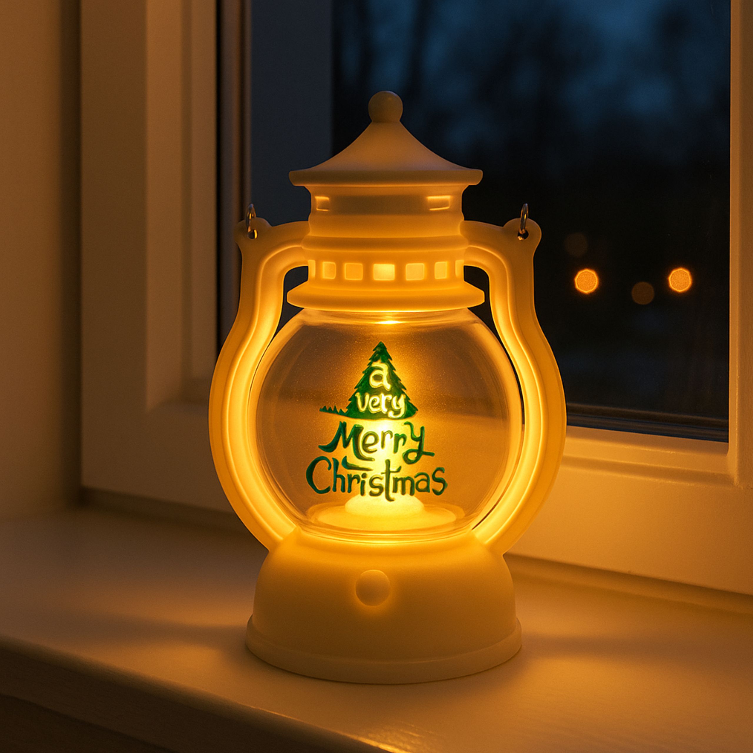 LAMPION LED 12,6 CM MERRY CHRISTMAS OZDOBA