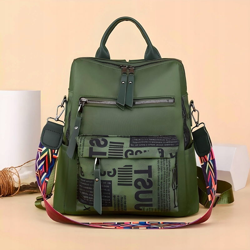 PLECAK DAMSKI MIEJSKI TORBA TOREBKA ZIELONY 2W1