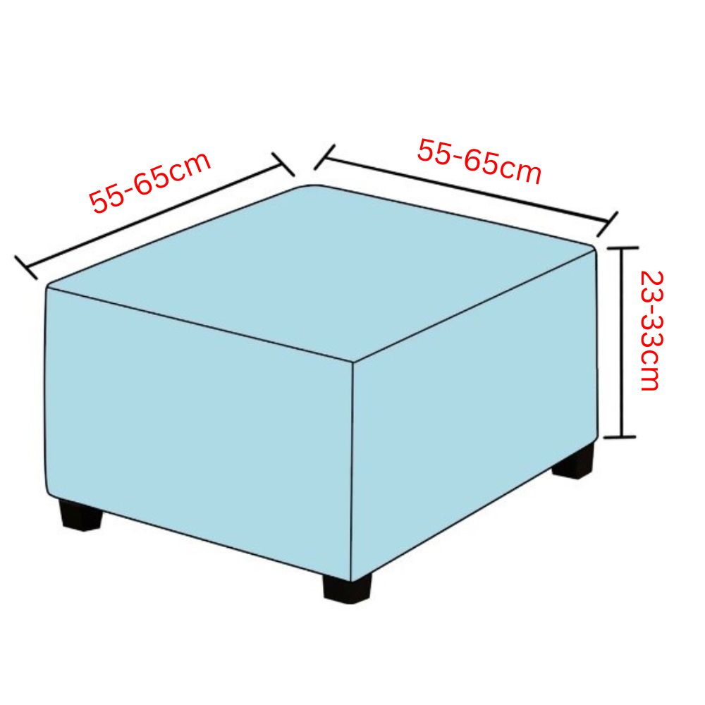 POKROWIEC NA PODNÓŻEK PUF ELASTYCZNY WELUR PREMIUM AKSAMIT JASNY SZARY.