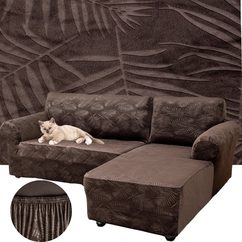 POKROWIEC NA NAROŻNIK KANAPĘ SOFĘ WELUR PRAWY 2+2