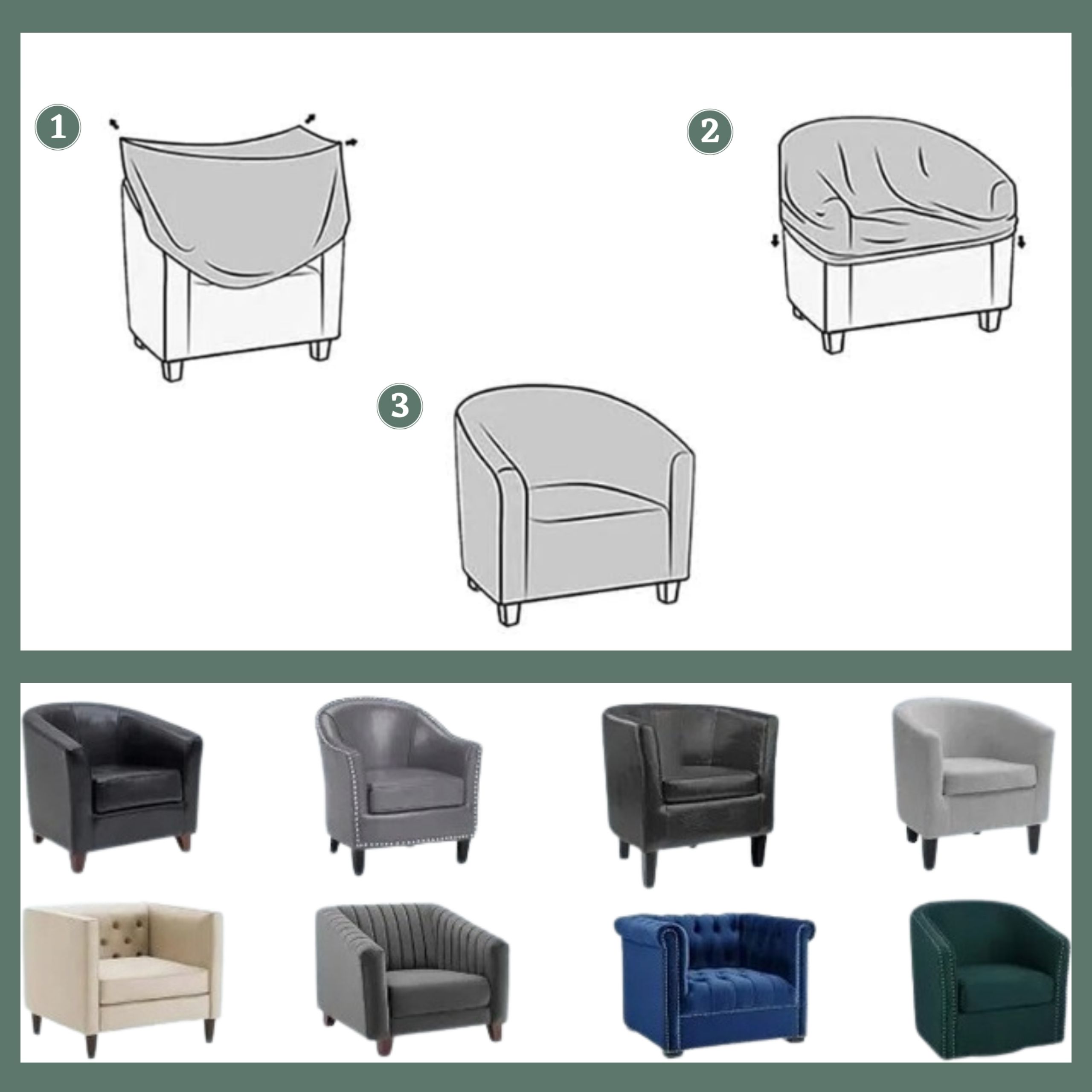 POKROWIEC NA FOTEL KLUBOWY CLUB BAR JODEŁKA BEŻOWY