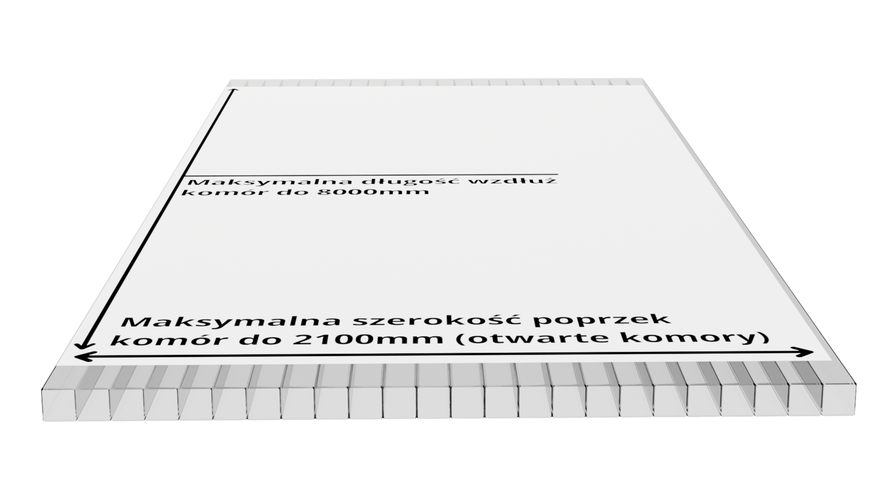 Poliwęglan komorowy 4000x1050, różowy 4 mm na wymiar