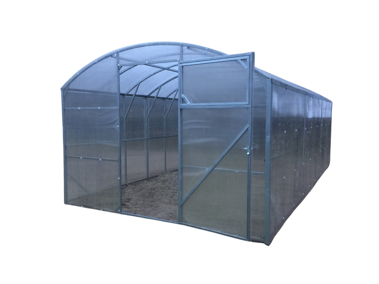 Okienko do szklarnia 25x25 z rozstawem między łukami 0,64 m (domek i nowa)