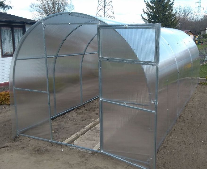 Szklarnia z poliwęglanu Tunel ogrodowy 2x6 m profile 20x20 poliwęglan 6mm