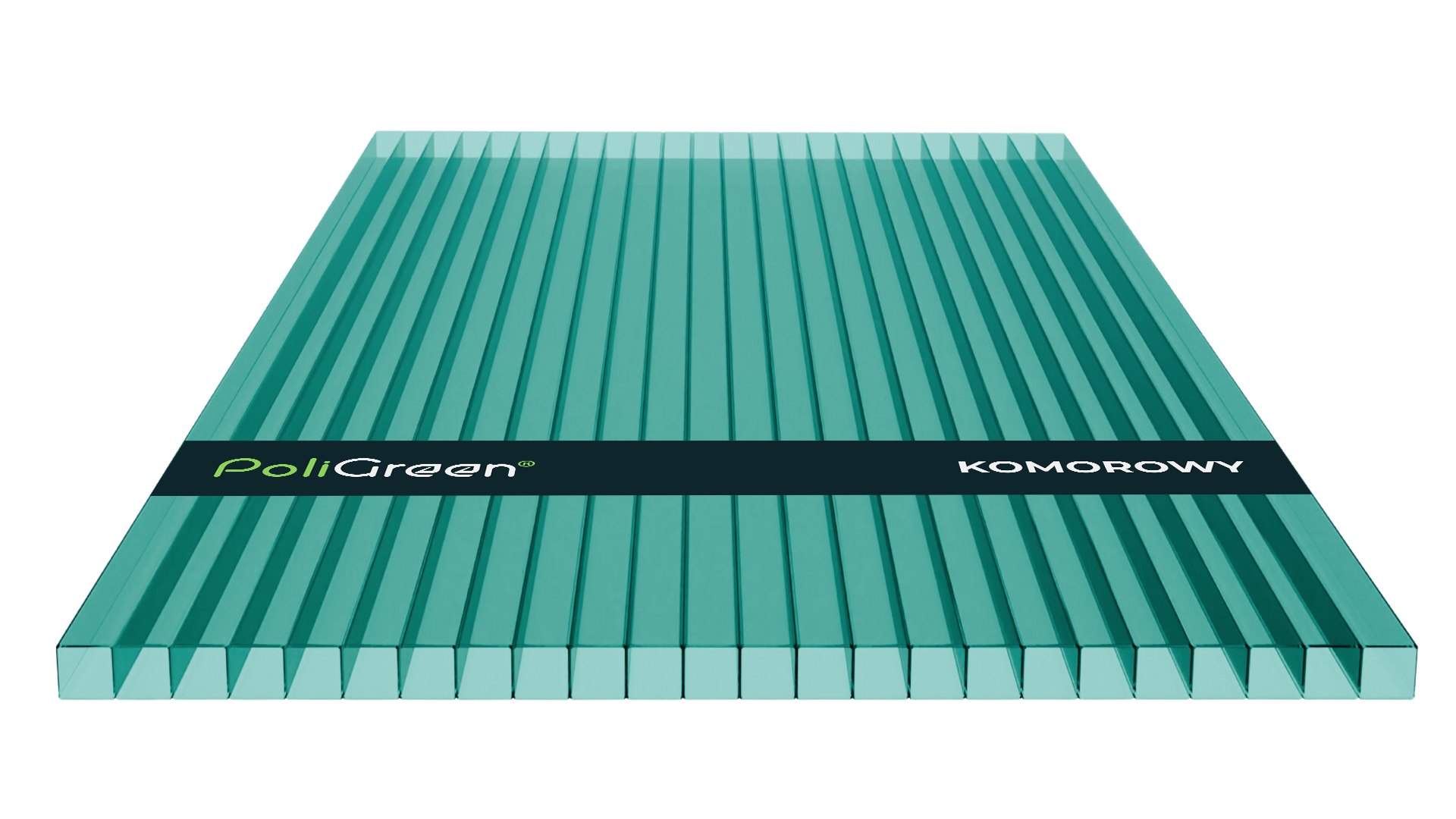 Poliwęglan komorowy 1500x1050, turkusowy 10 mm