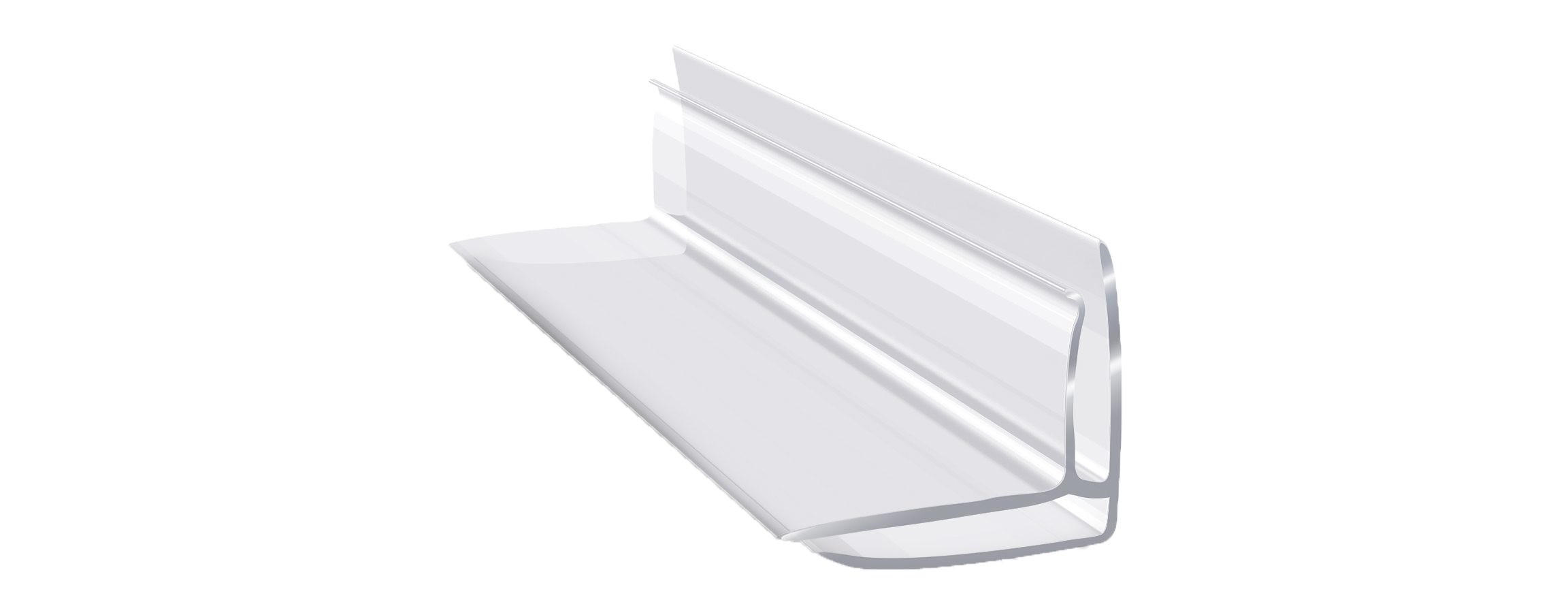 Profil narożnikowy prosty kąt POLIWĘGLAN Bezbarwny 8-10mm 2m