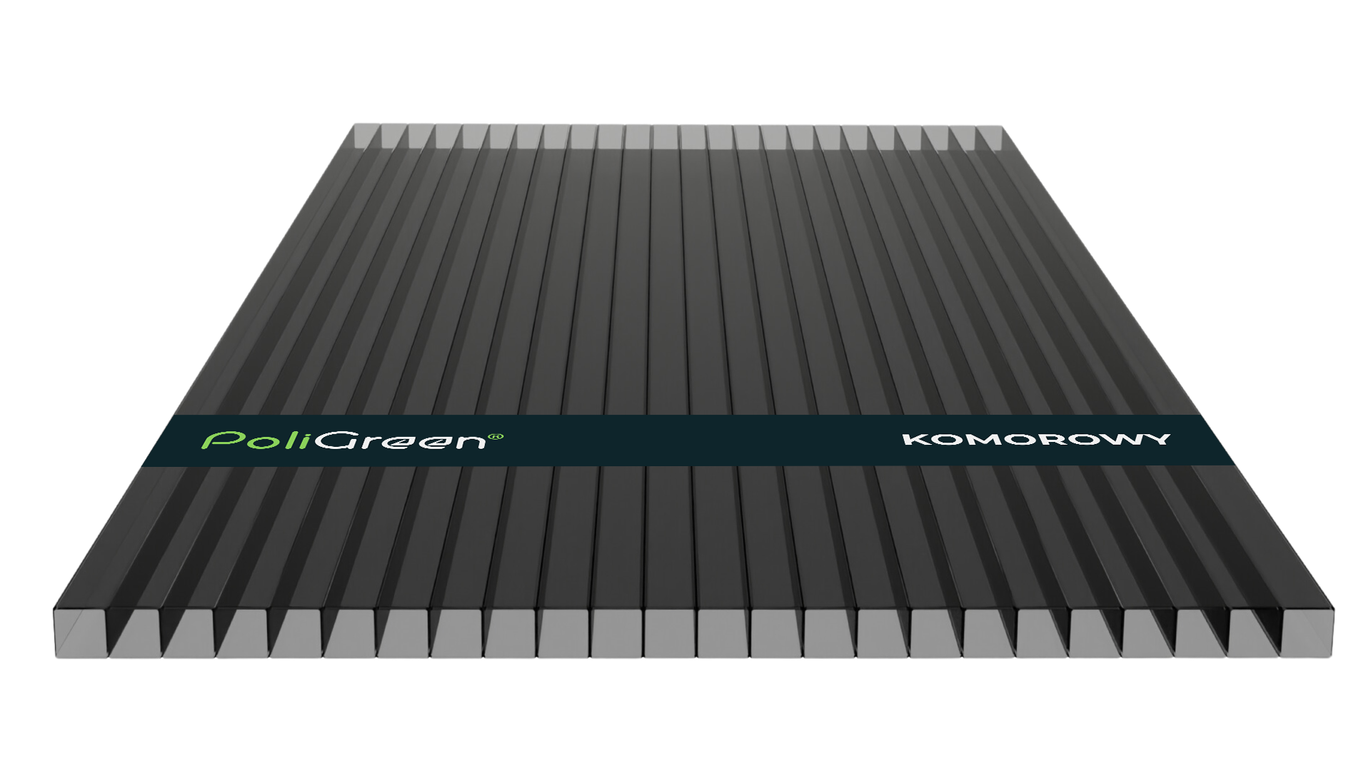Poliwęglan komorowy 1000x700, dymny (szary) 4 mm