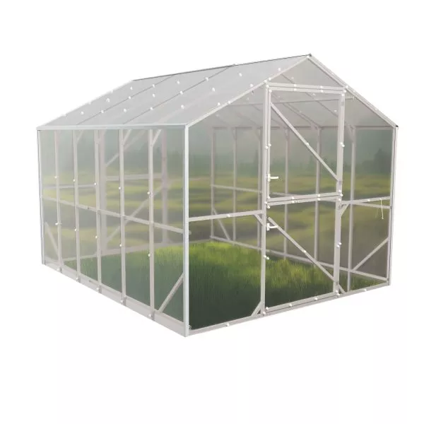 Szklarnia z poliwęglanu DOMEK 2,5x12 m profil 25x25 poliwęglan 6mm