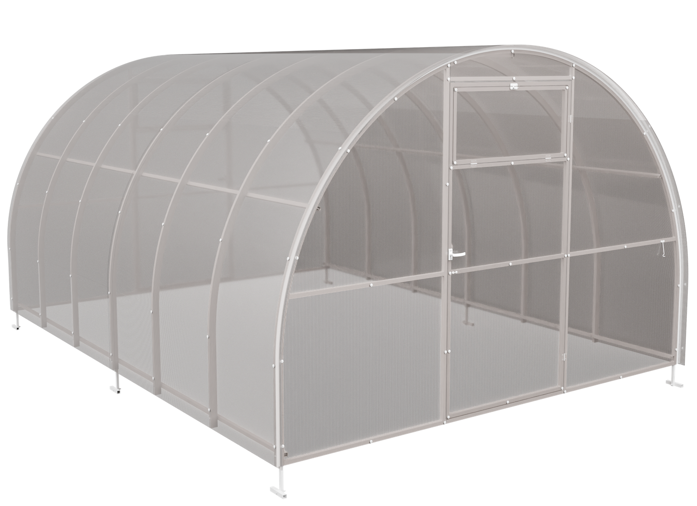 Szklarnia z poliwęglanu Tunel ogrodowy 3x6 m profile 20x40 poliwęglan 6mm