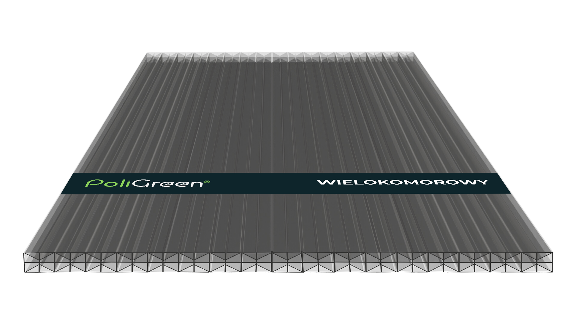 Poliwęglan wielokomorowy 7000x2100 dymny(szary) 16 mm 5X
