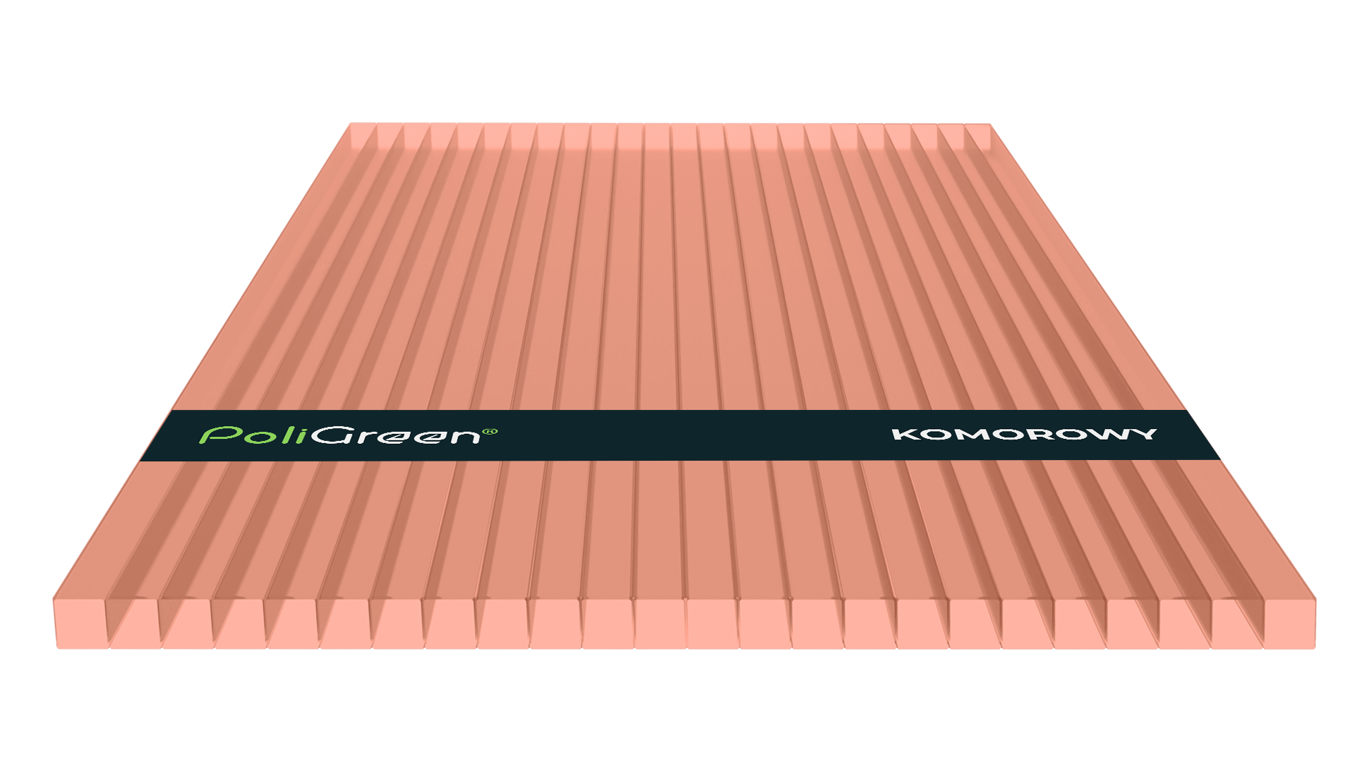 Poliwęglan komorowy 4000x1050, różowy 4 mm na wymiar